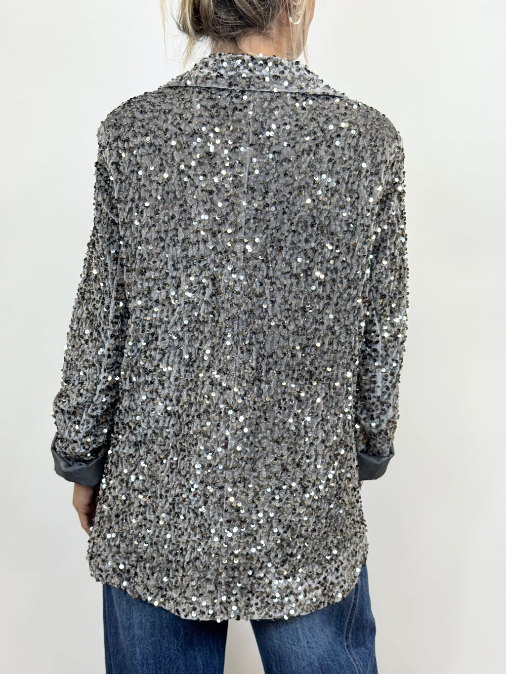 Giacca Paillettes Grigio _ MI.LE.for soku