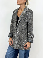 Giacca Paillettes Grigio _ MI.LE.for soku