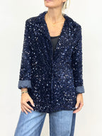Giacca Paillettes  Blu _ MI.LE.for soku
