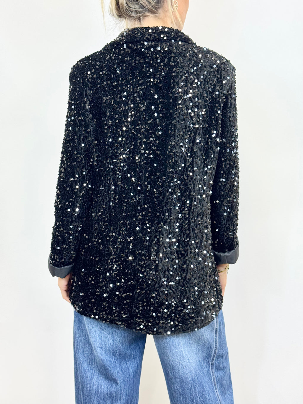 Giacca Paillettes Nero_ MI.LE.for soku