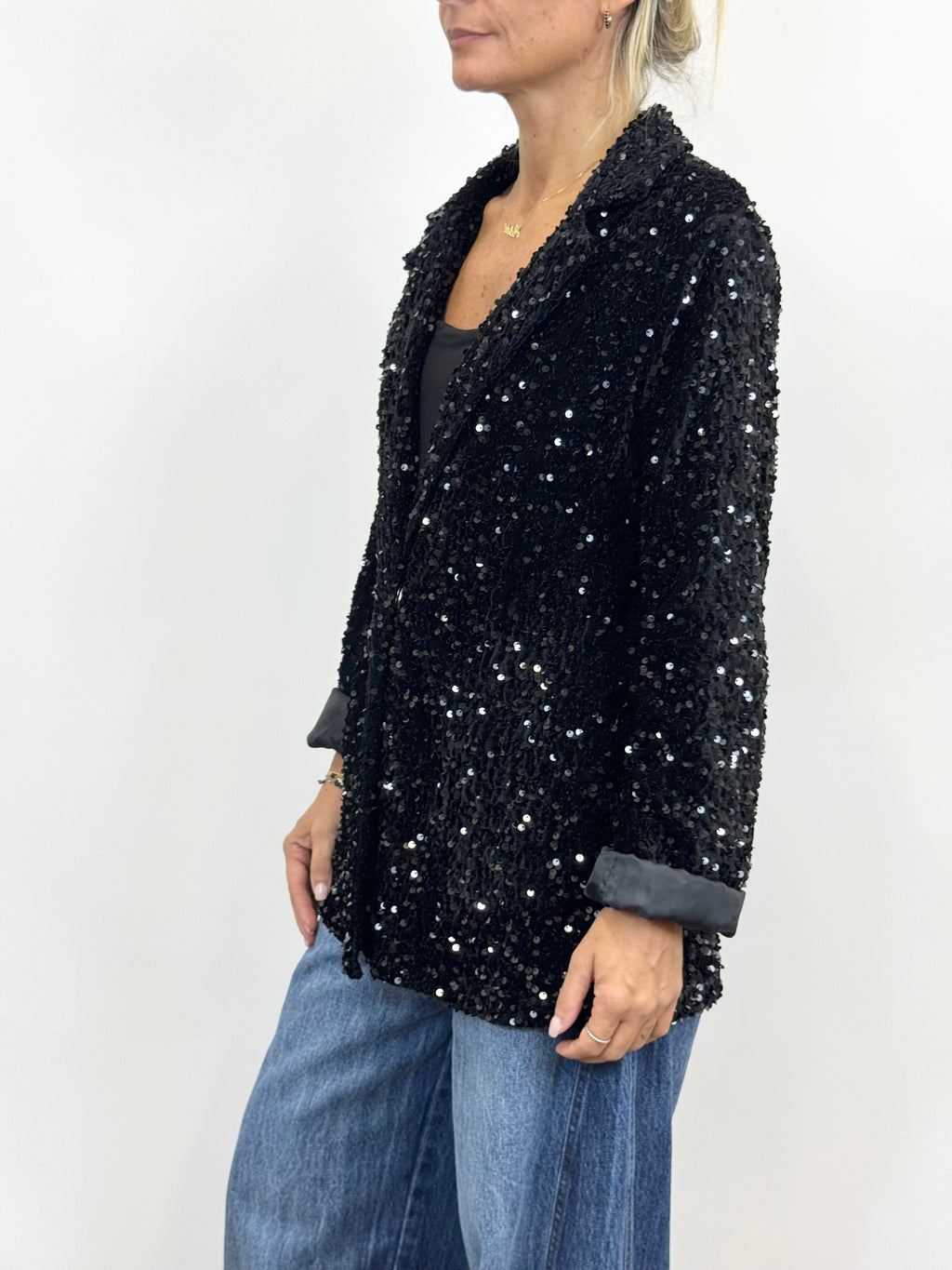 Giacca Paillettes Nero_ MI.LE.for soku