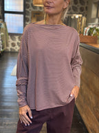 T-Shirt Beige/Amaranto _ Dixie