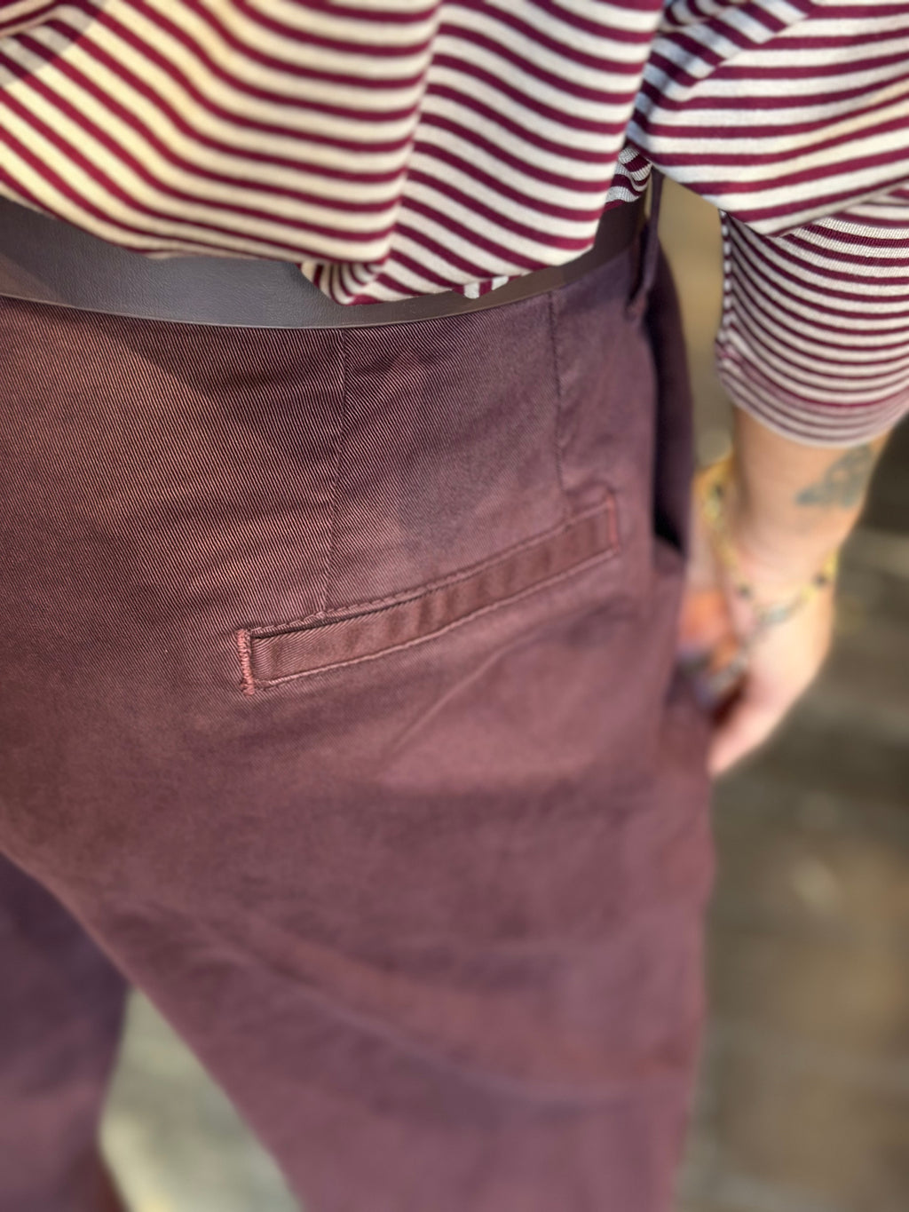 Pantalone Balloon Borgogna _ Dixie
