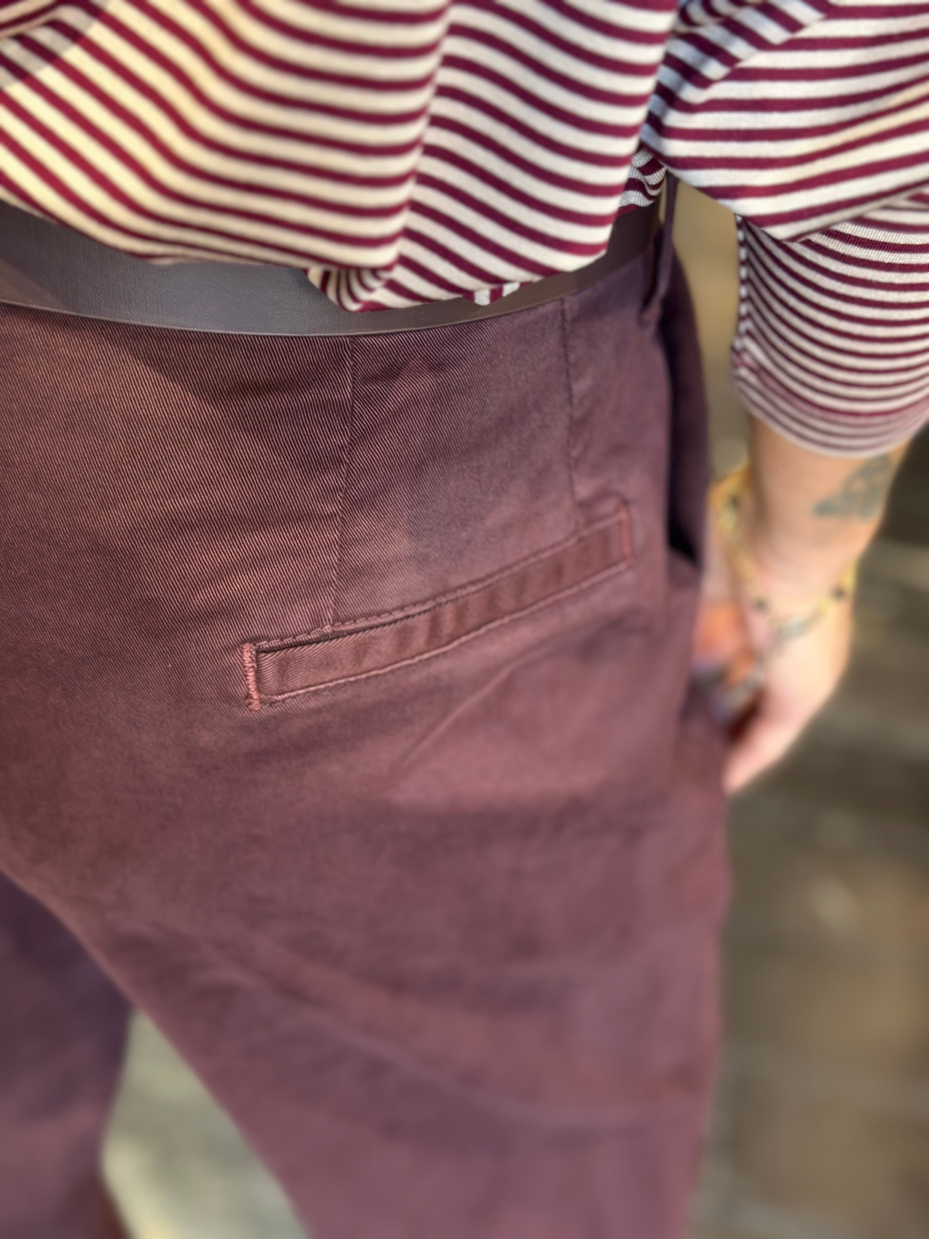 Pantalone Balloon Borgogna _ Dixie