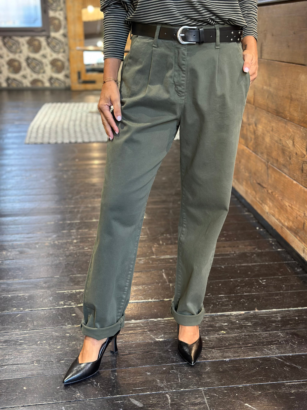 Pantalone Balloon Verde _ Dixie