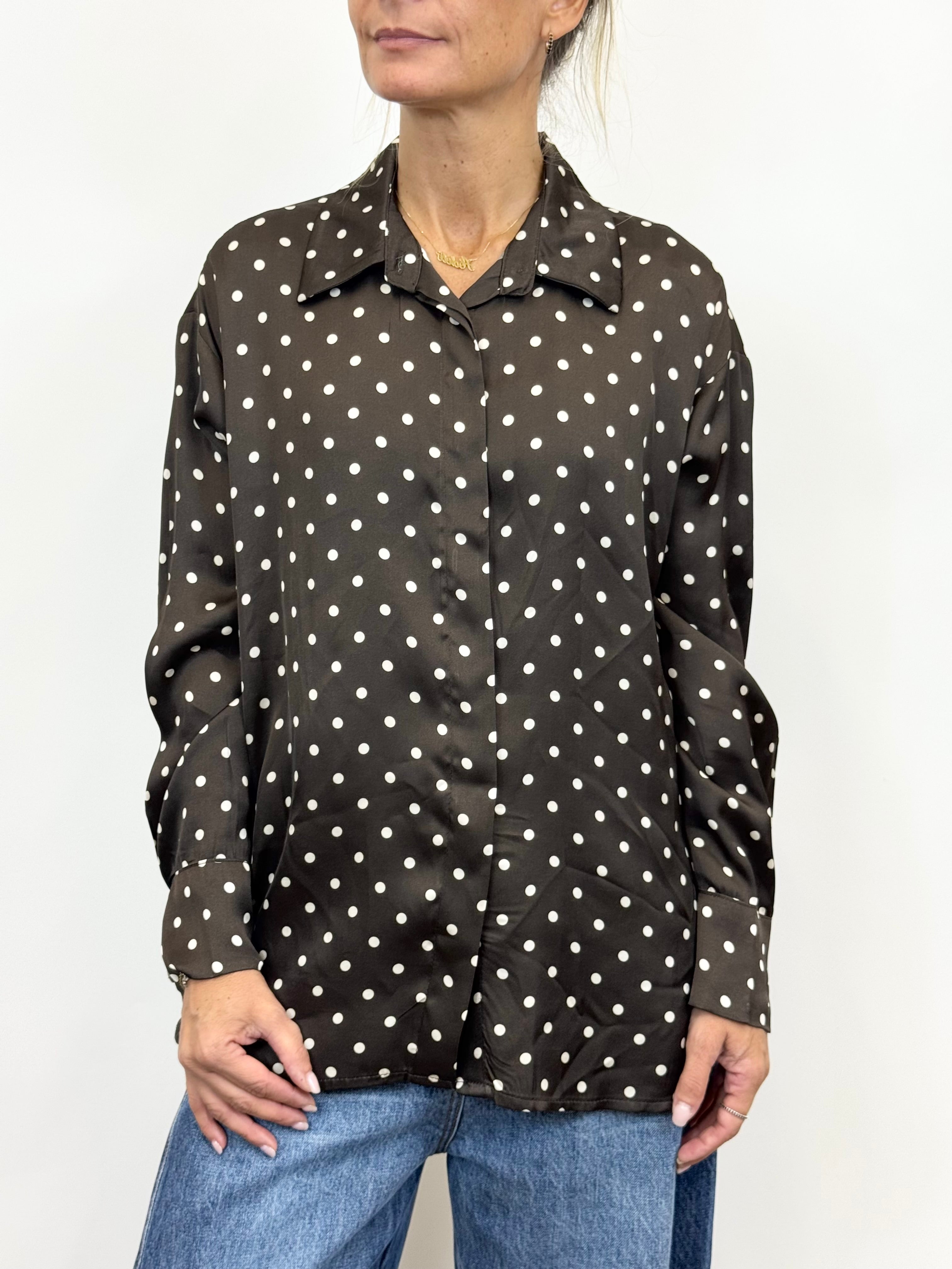Camicia Pois Cioccolato _ MI.LE.for soku