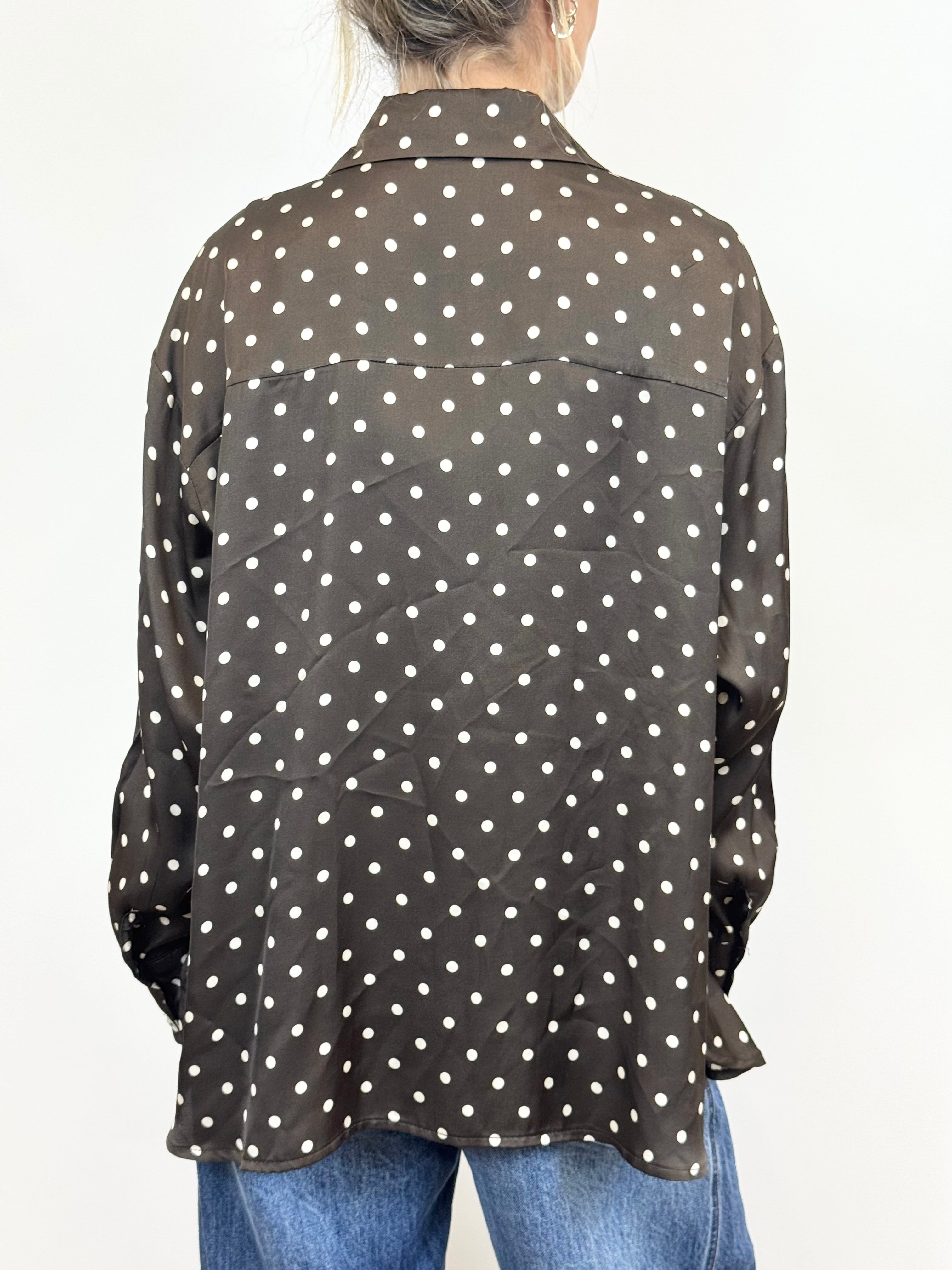 Camicia Pois Cioccolato _ MI.LE.for soku