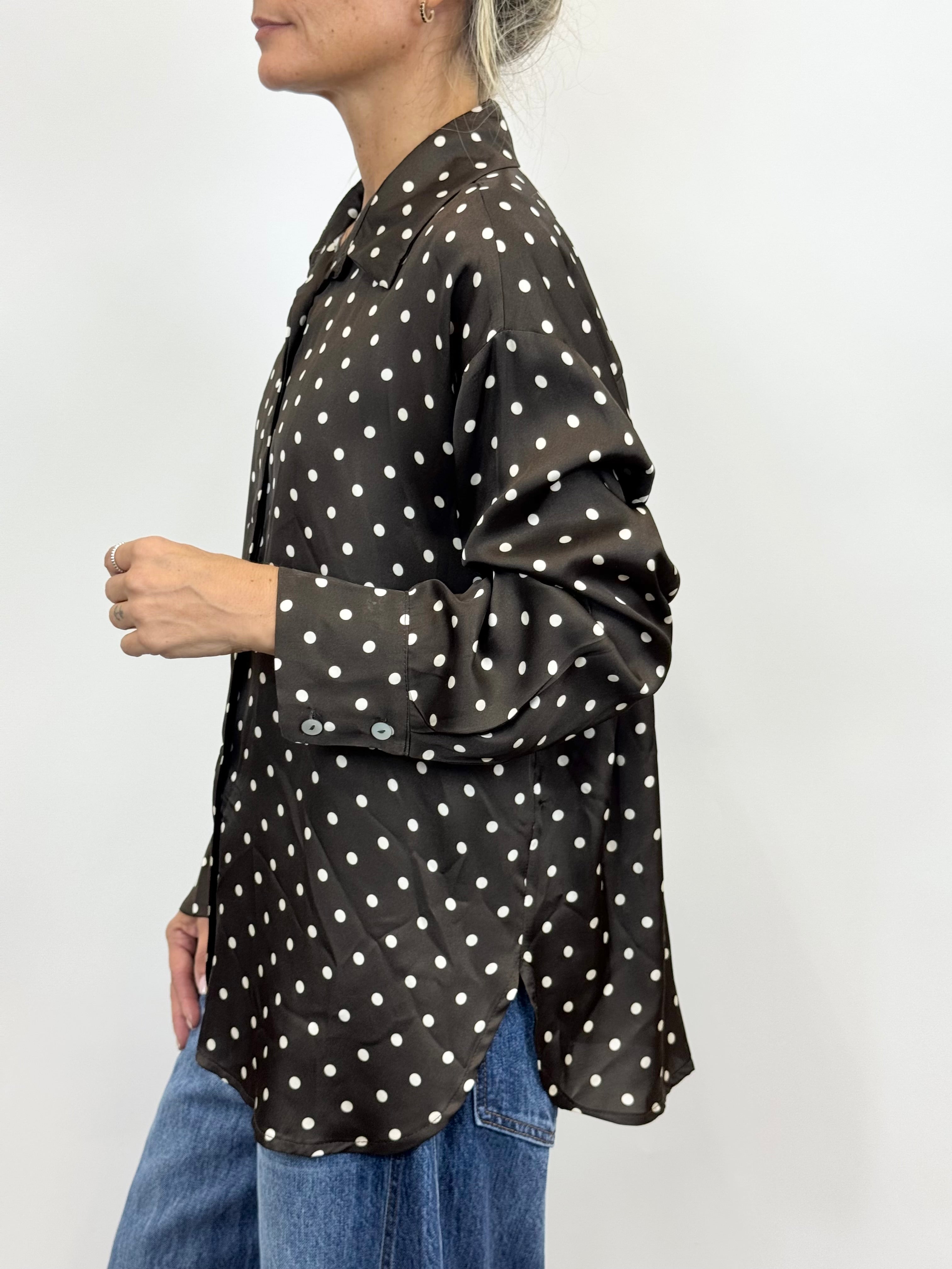 Camicia Pois Cioccolato _ MI.LE.for soku