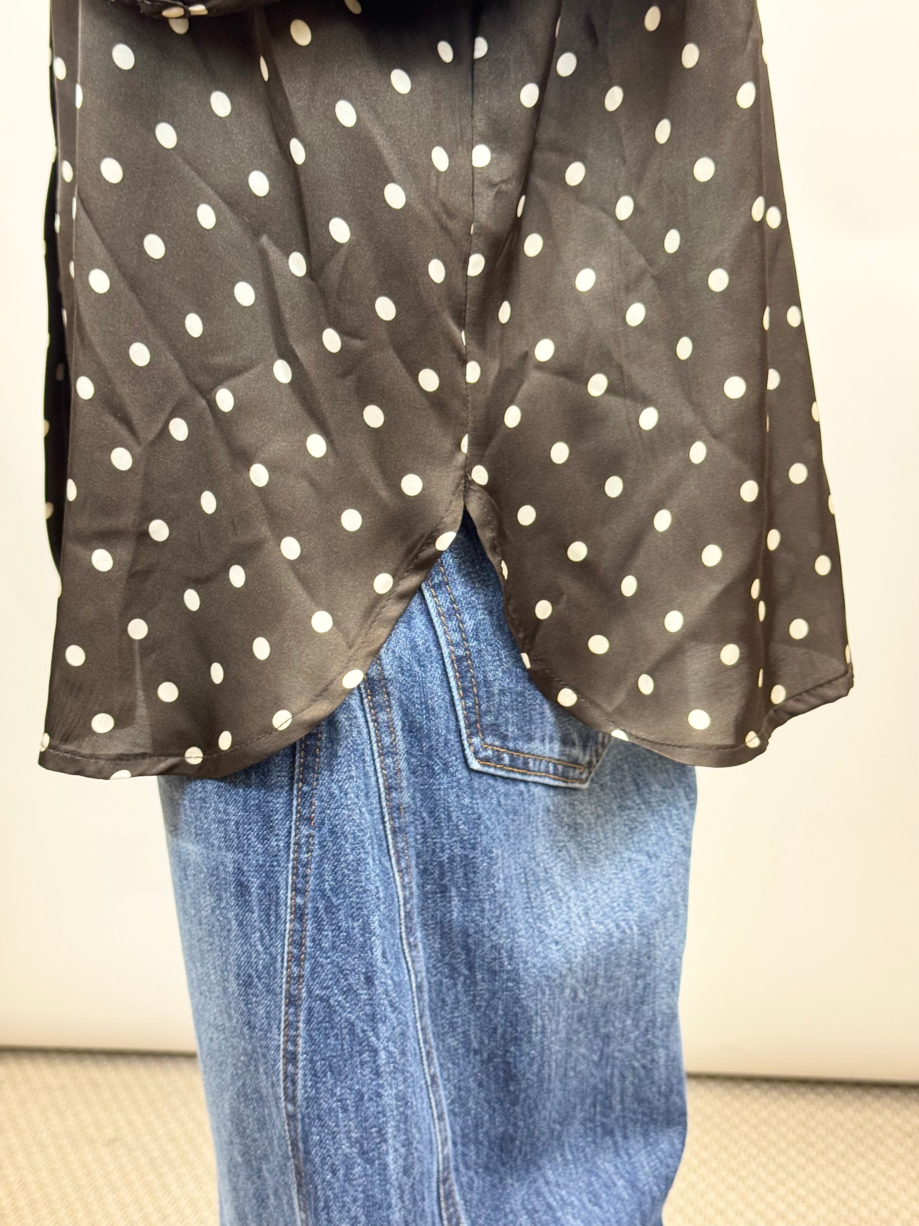 Camicia Pois Cioccolato _ MI.LE.for soku