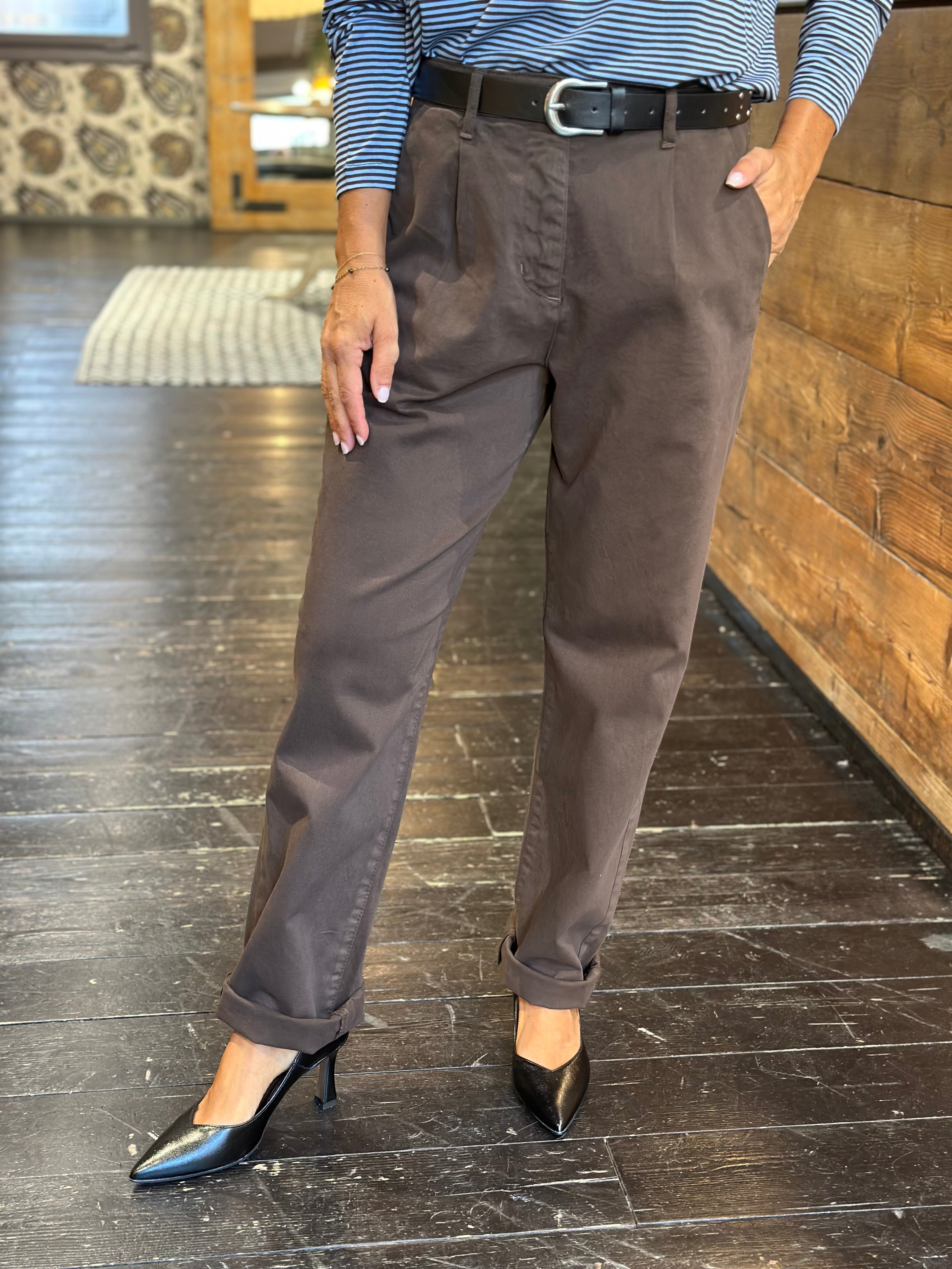 Pantalone Balloon Cioccolato _ Dixie