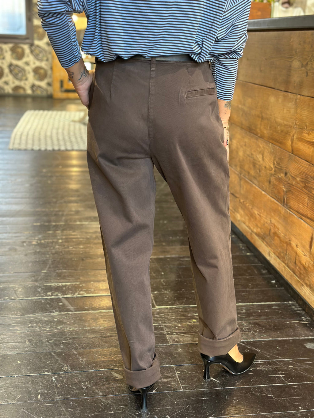Pantalone Balloon Cioccolato _ Dixie