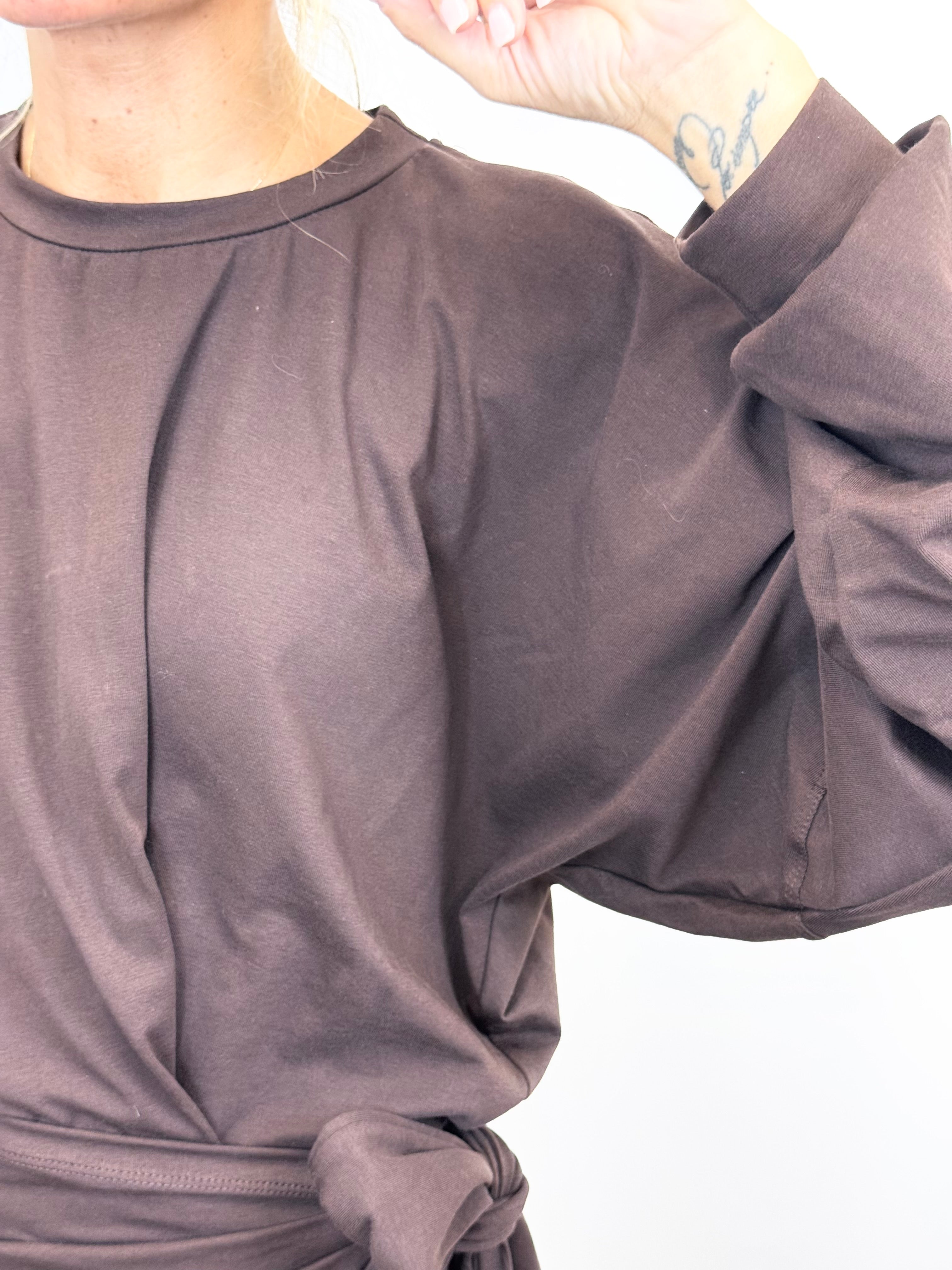 Abito Nodo Cioccolato_ MI.LE.for soku