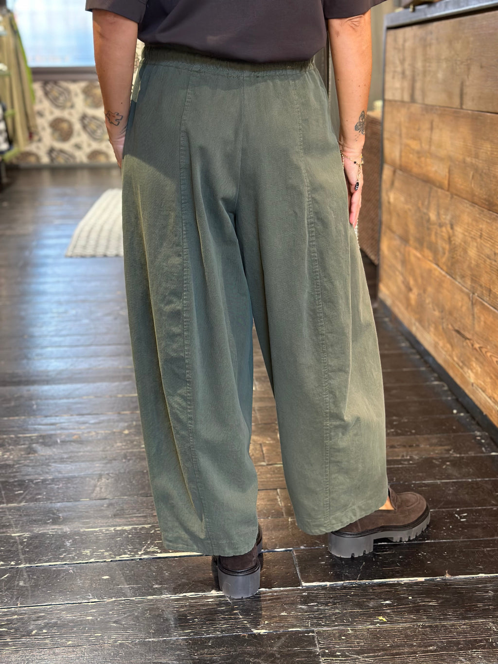Pantalone Balloon Verde Militare_ Dixie
