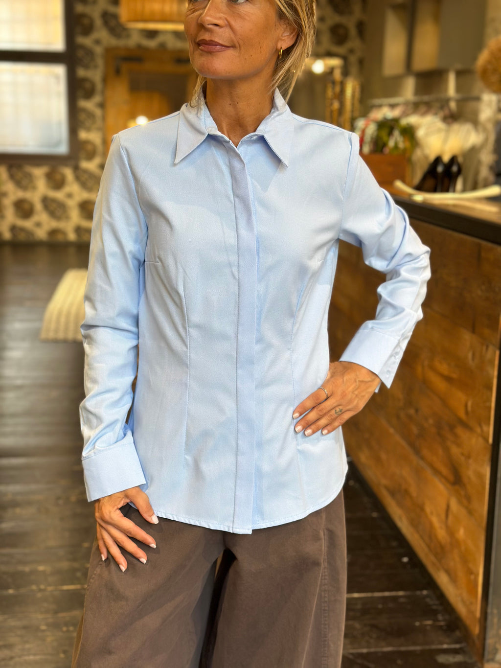 Camicia Celeste _ Dixie