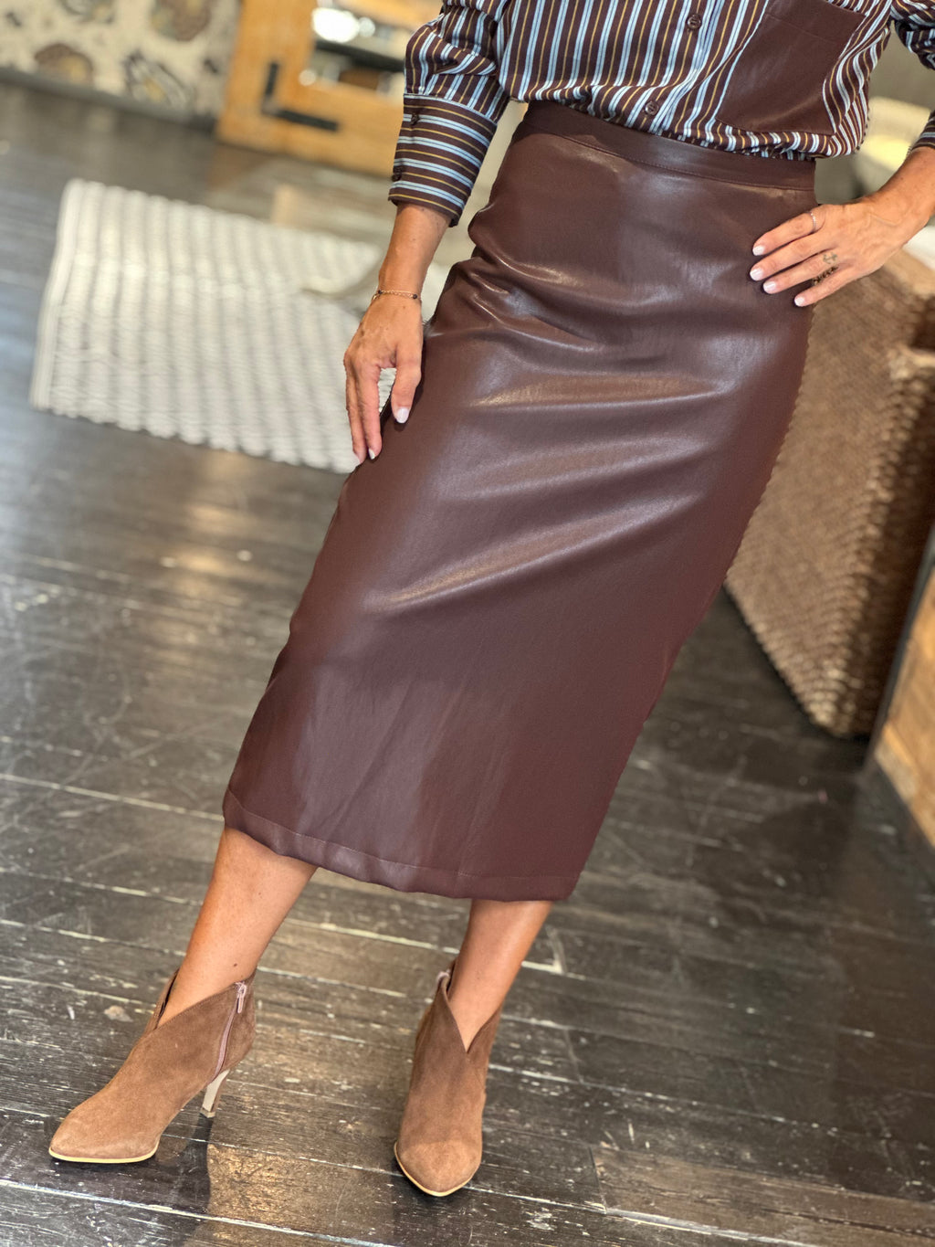 Gonna Ecopelle Bordeaux _ Dixie