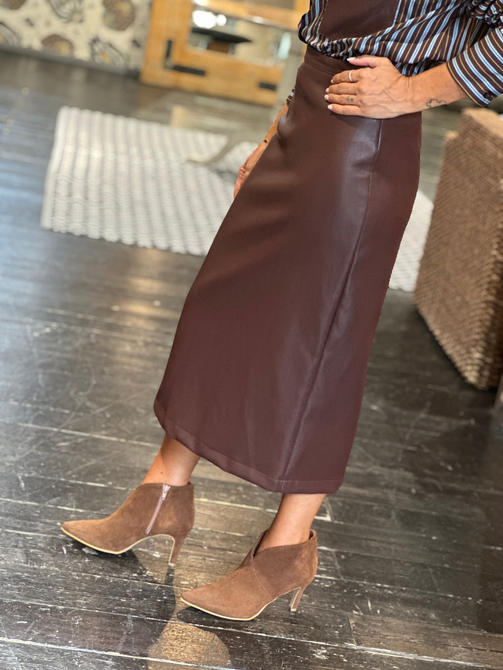 Gonna Ecopelle Bordeaux _ Dixie