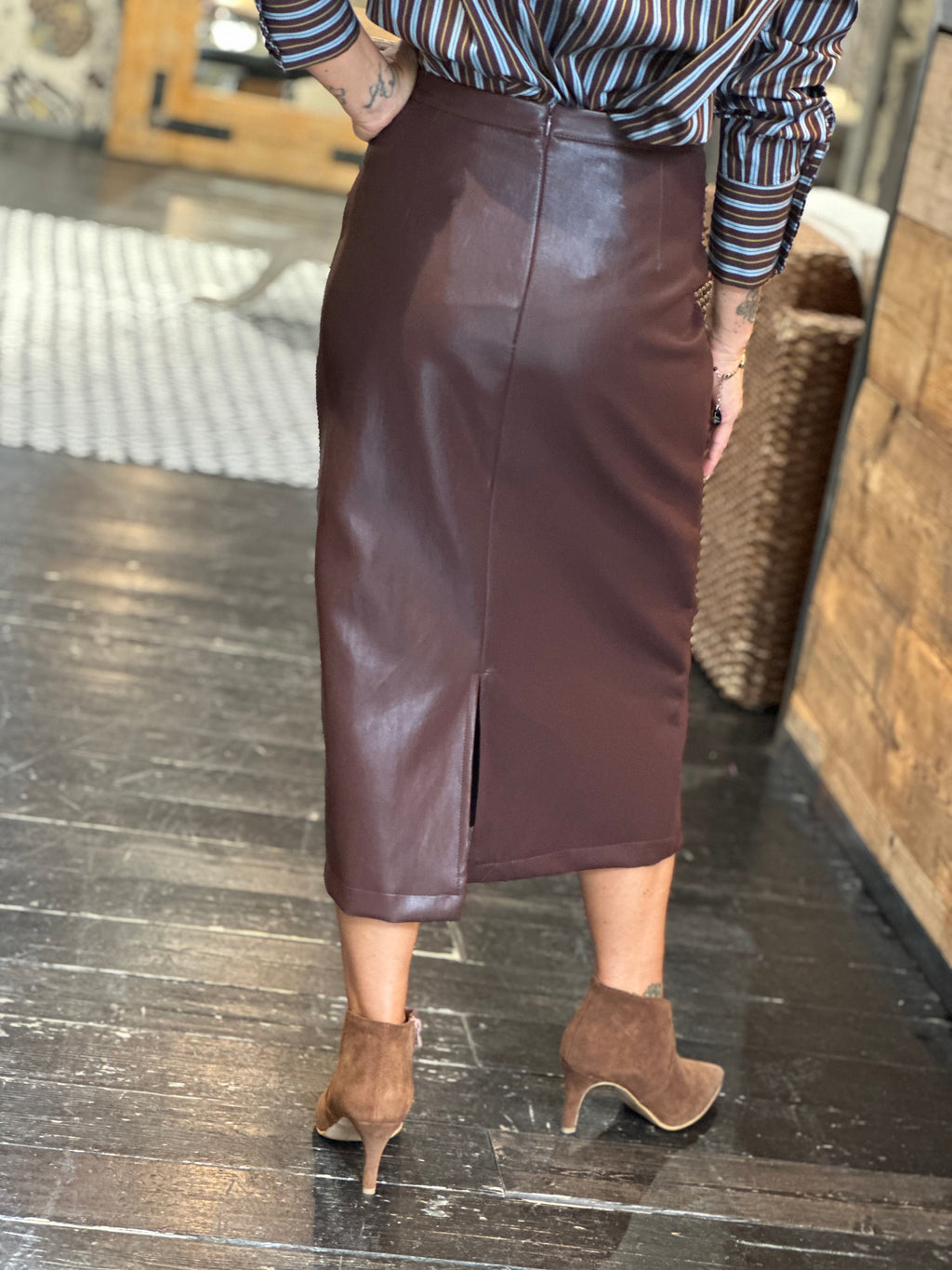 Gonna Ecopelle Bordeaux _ Dixie