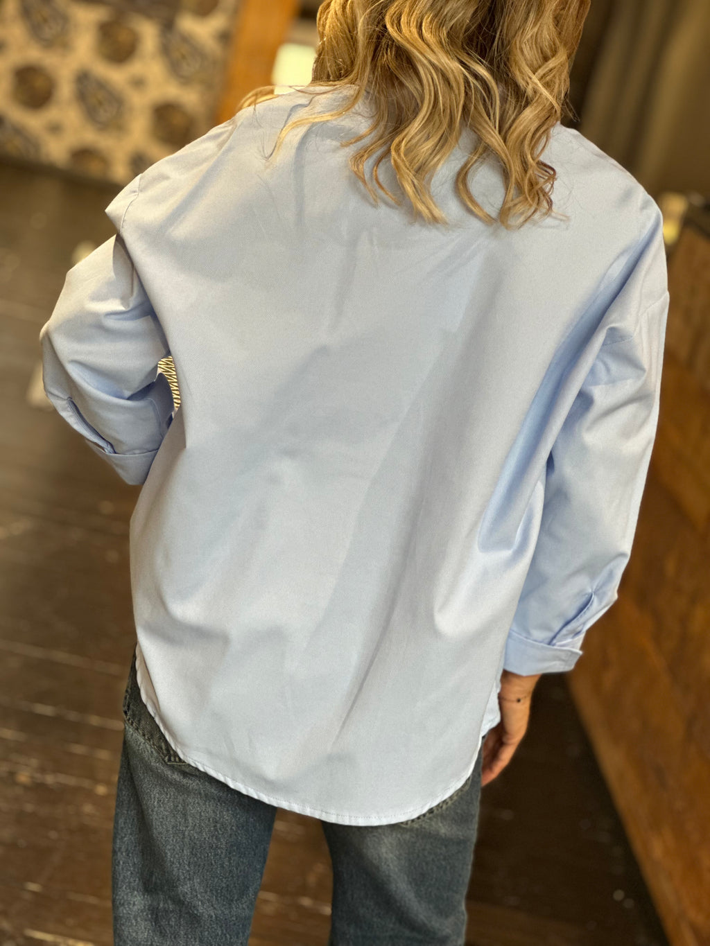 Camicia Celeste Over _ Dixie