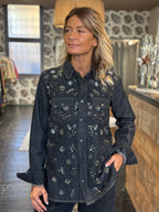 Camicia Denim + Strass _ Souvenir