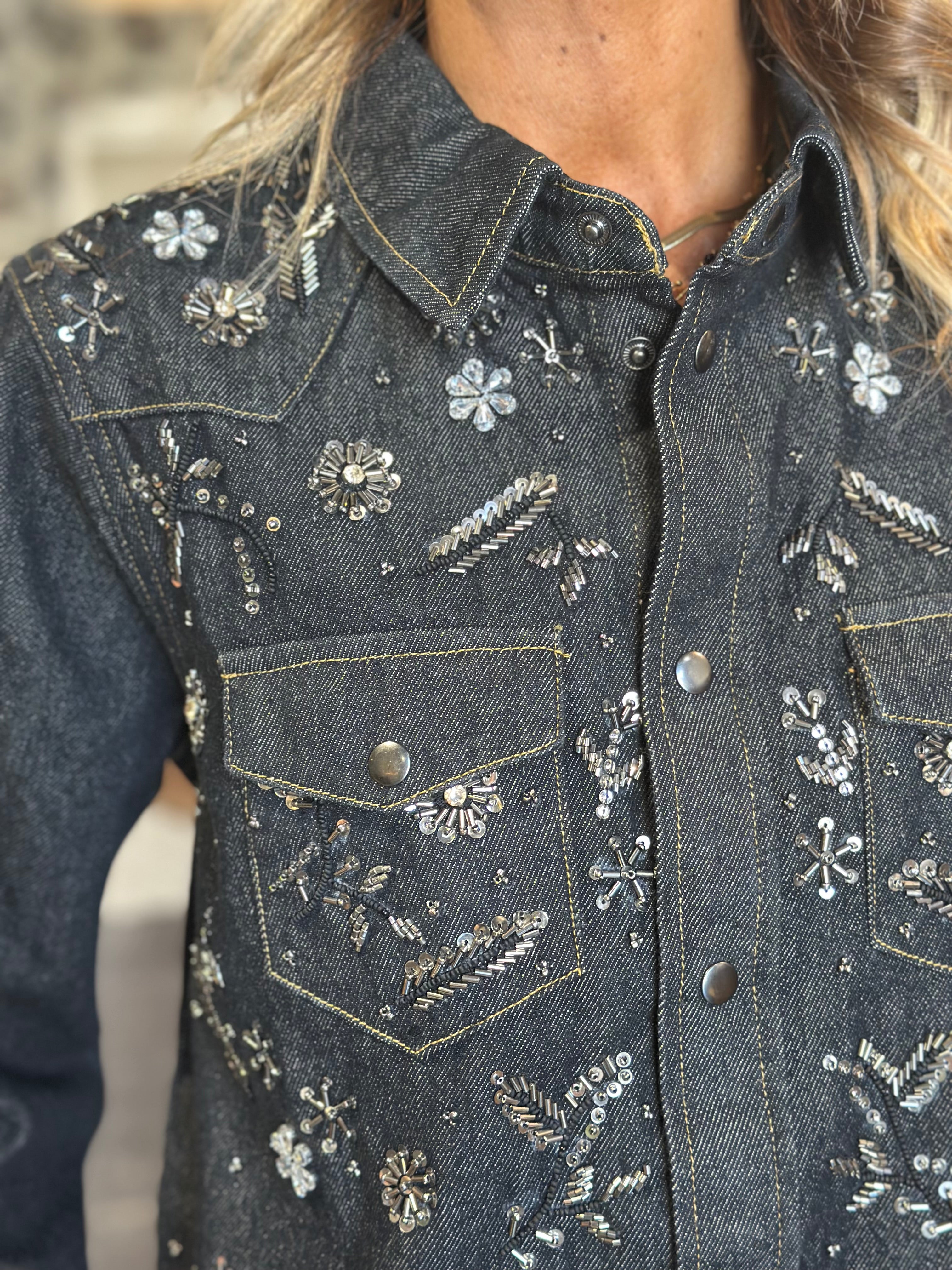 Camicia Denim + Strass _ Souvenir