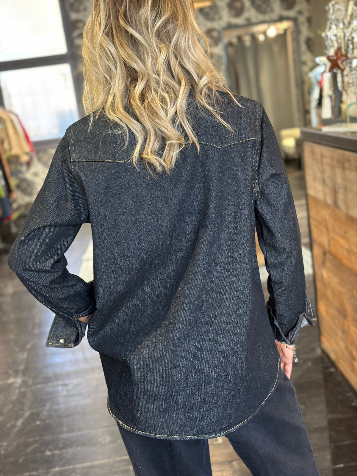 Camicia Denim + Strass _ Souvenir