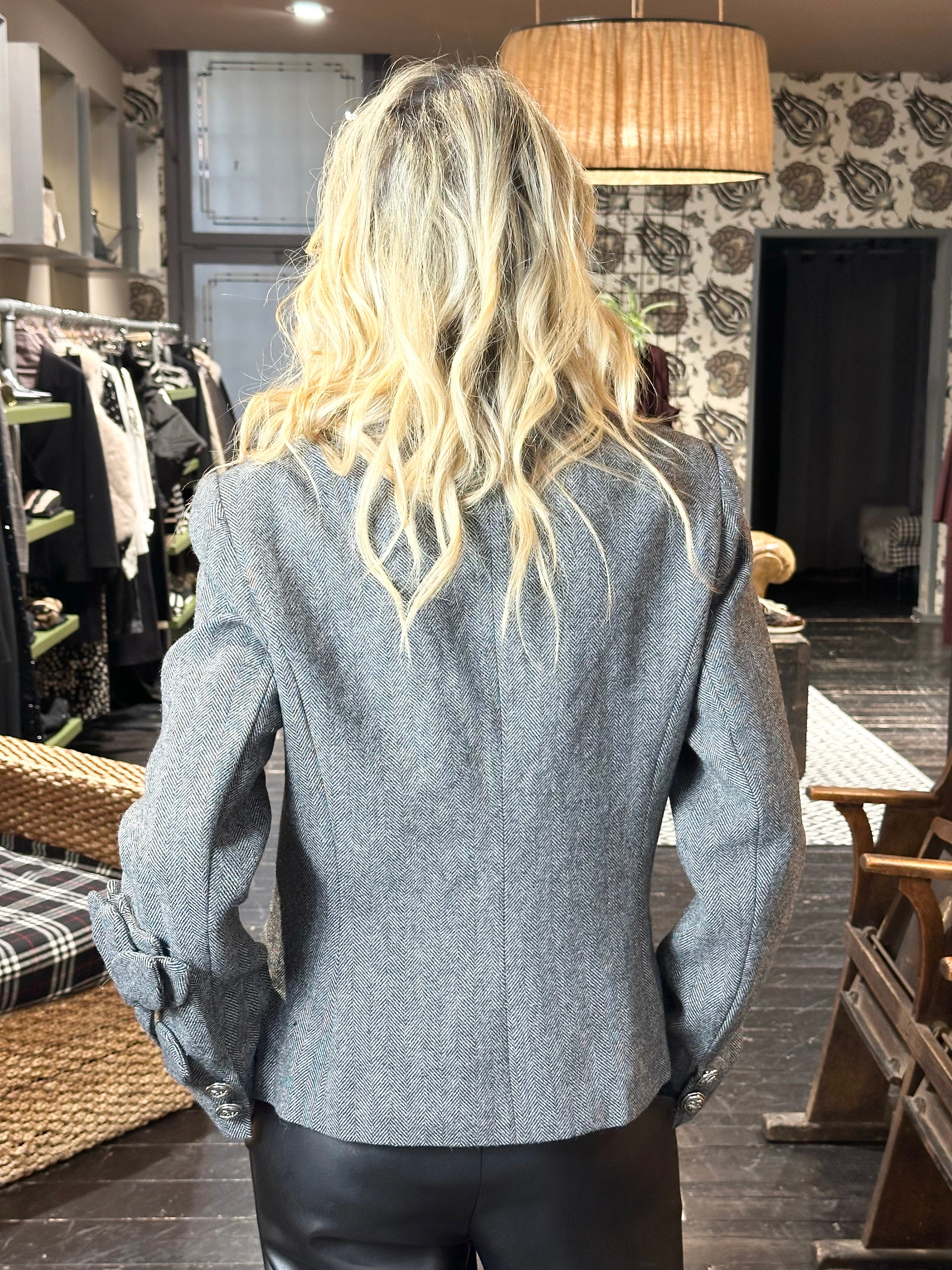 Giacca Spigata con Applicazione _ MI.LE.for soku