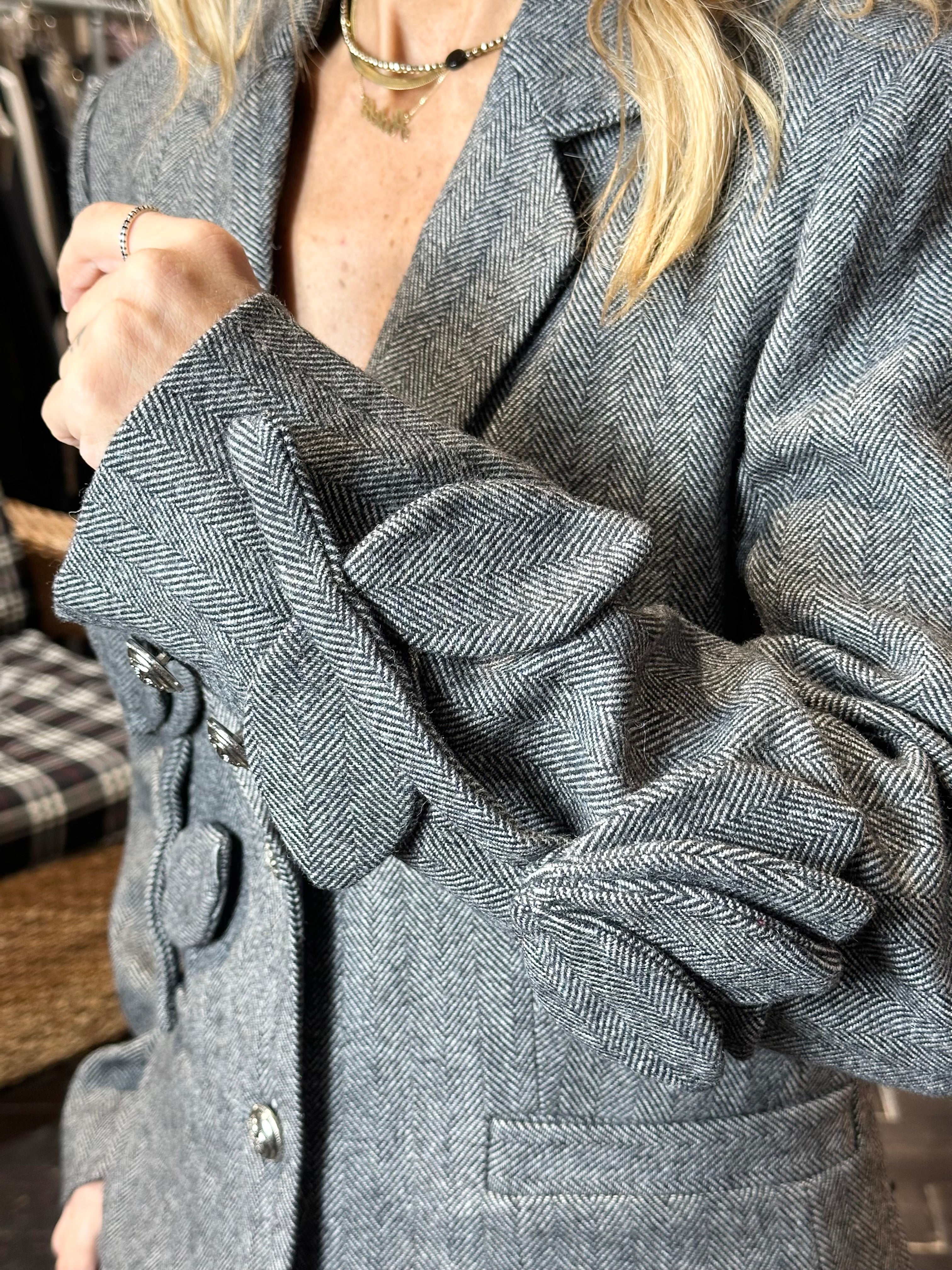 Giacca Spigata con Applicazione _ MI.LE.for soku