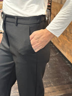 Pantalone Dritto Nero _ Vicolo
