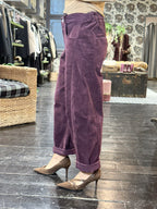 Pantalone Velluto Balloon Vino _ MI.LE. for soku