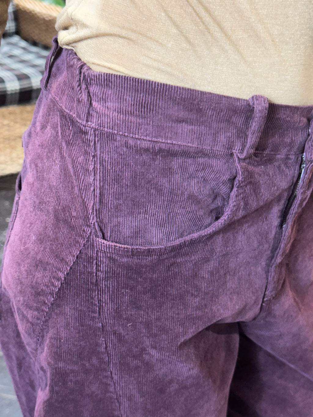 Pantalone Velluto Balloon Vino _ MI.LE. for soku