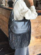 Christy Fringes Nero _ Rebelle