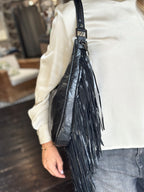 Christy Fringes Nero _ Rebelle