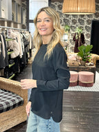 Camicia Girocollo Nero _ Ottod'Ame