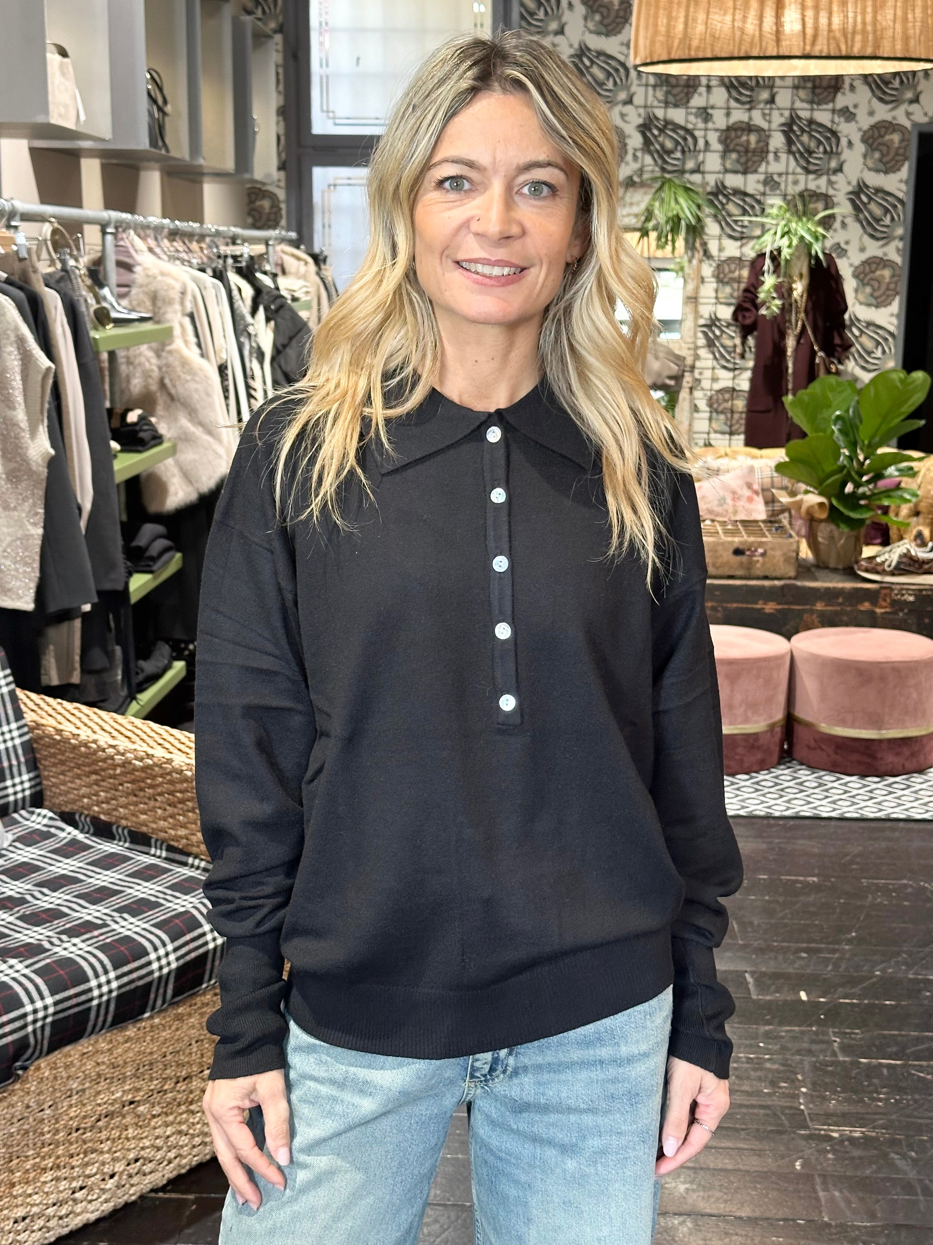 Maglia Polo Nero _ Ottd'Ame