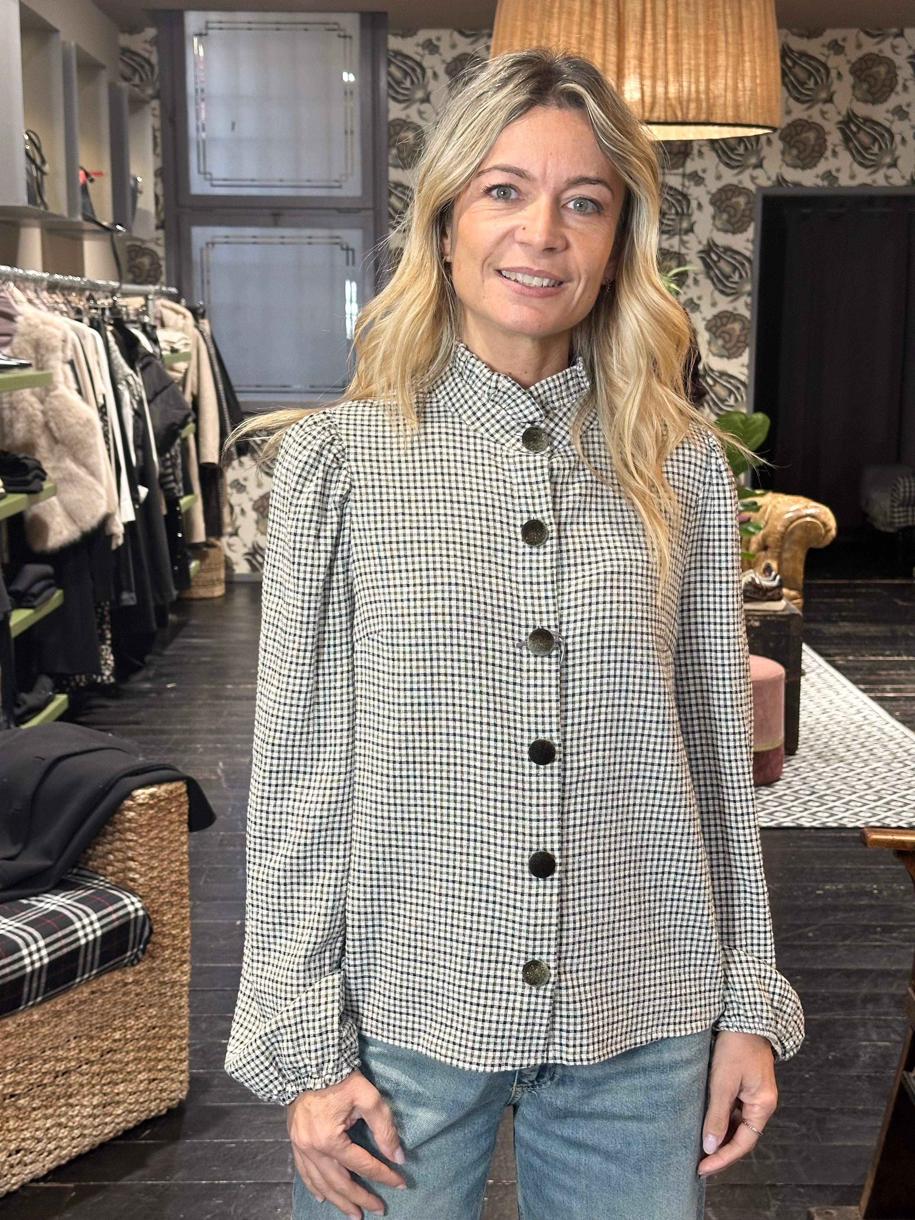 Camicia Romantica Verde_ MI.LE. for soku