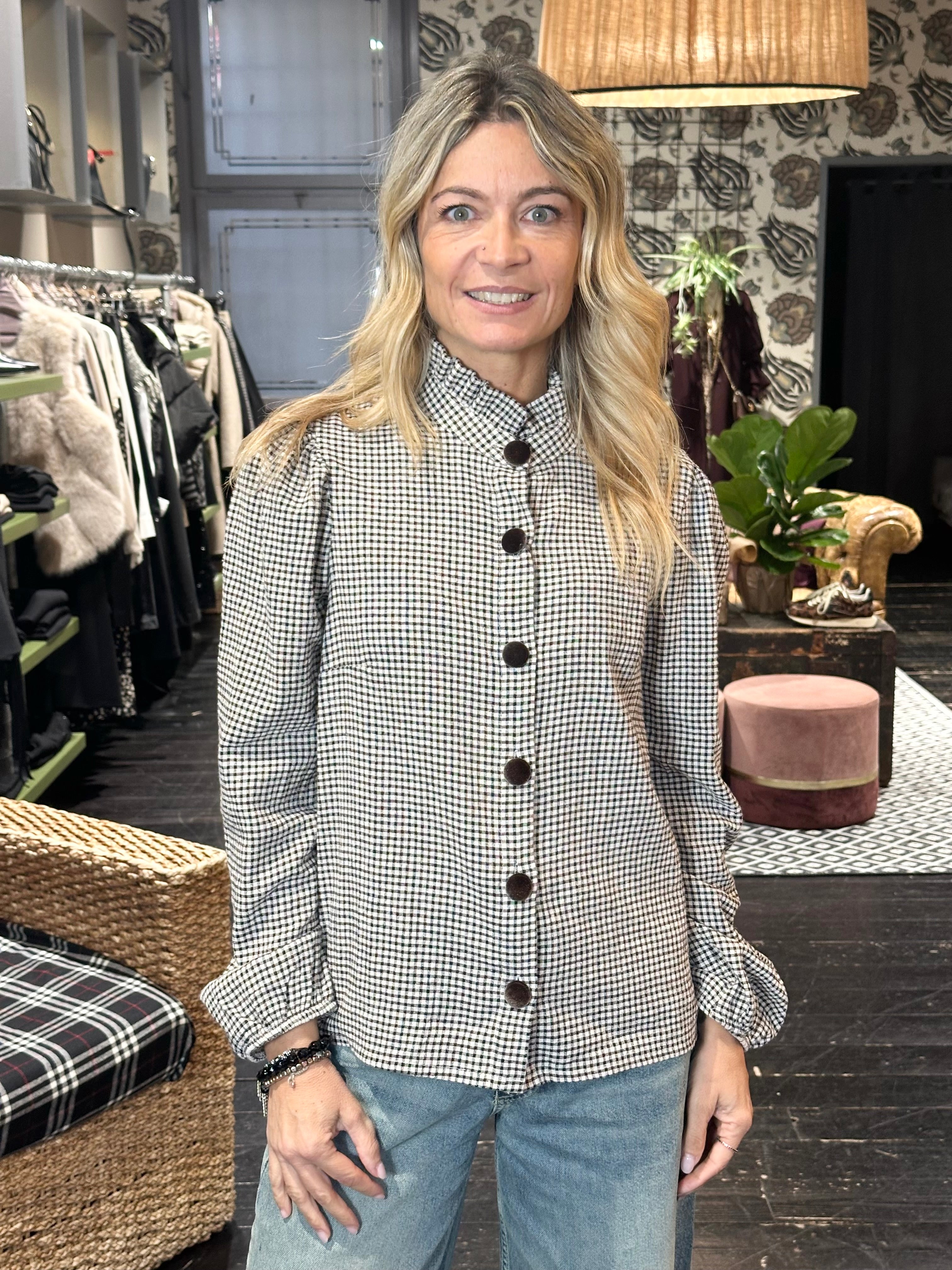 Camicia Romantica Marrone _ MI.LE. for soku