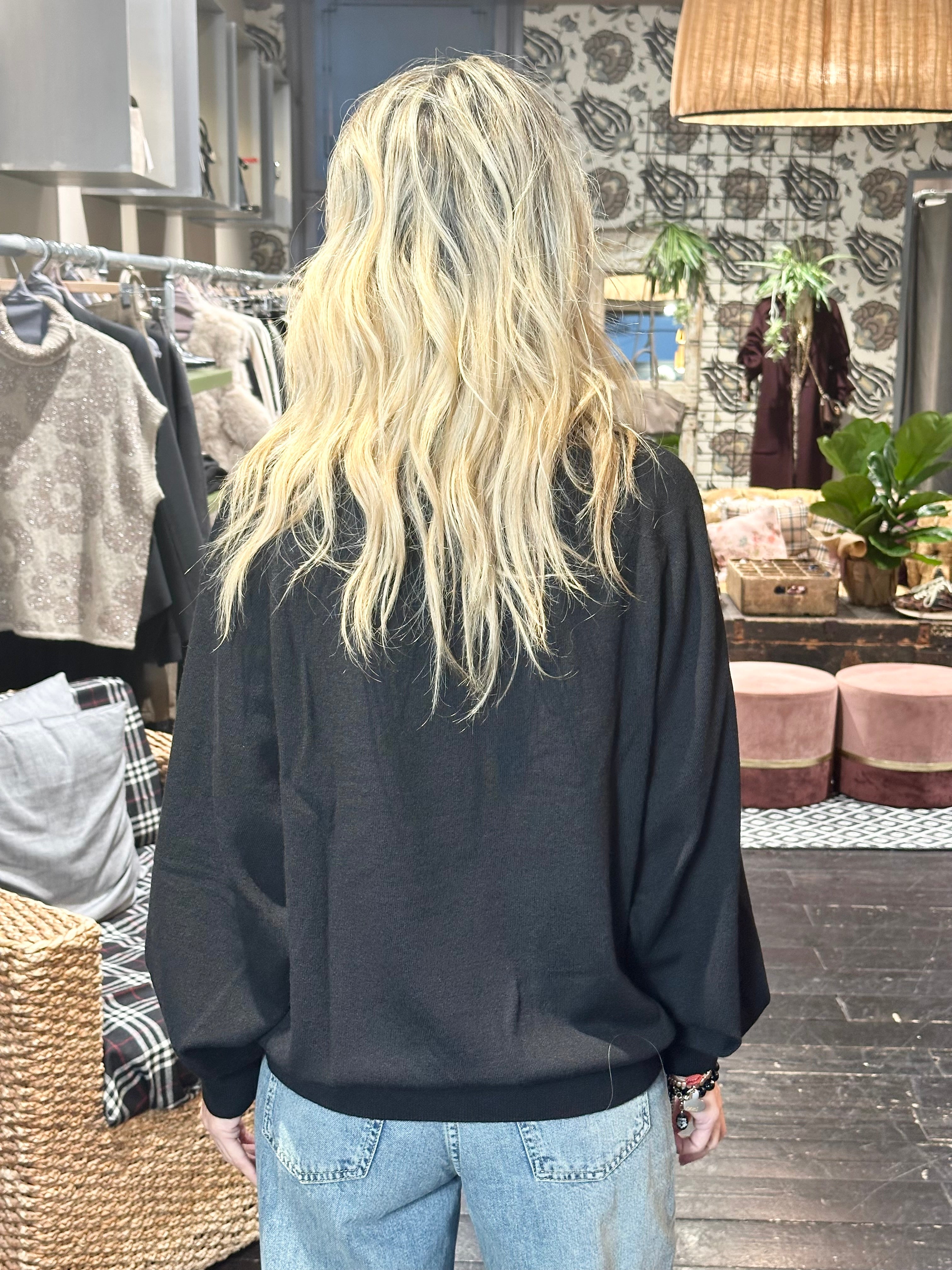 Maglia Dolcevita Nero_ Ottod'Ame