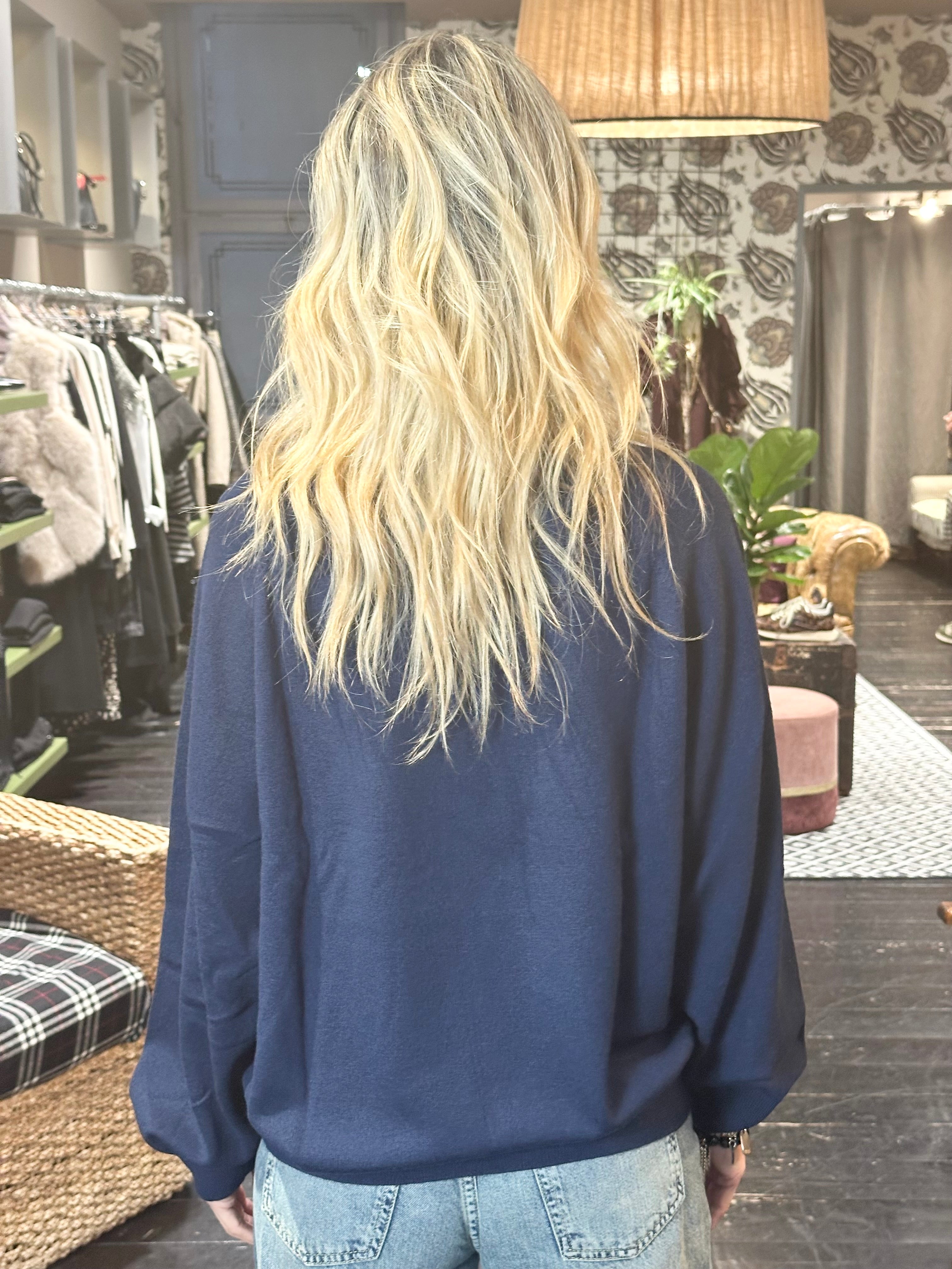 Maglia Dolcevita Blu _ Ottod'Ame