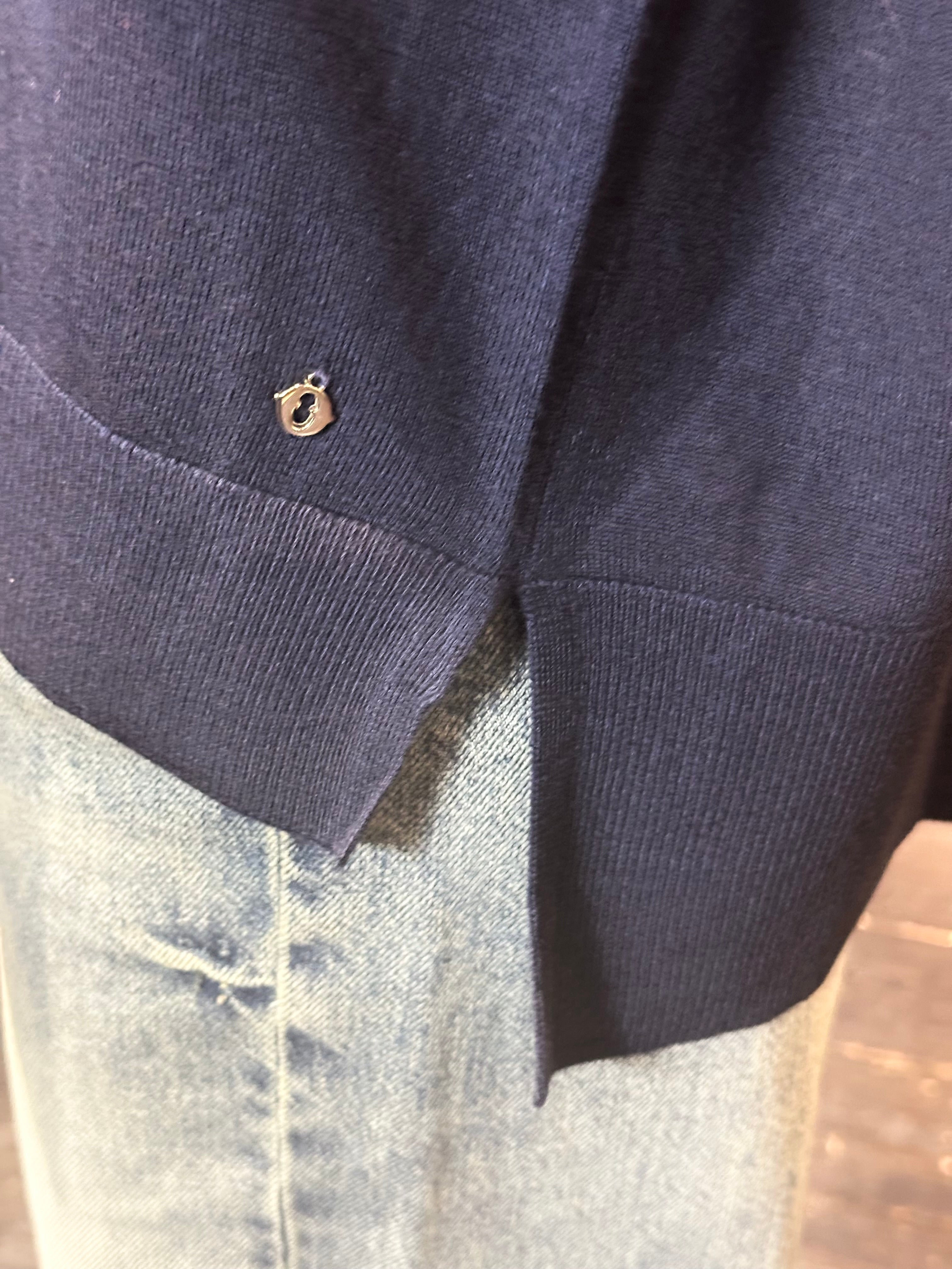 Girocollo Over Blu _ Ottod'Ame