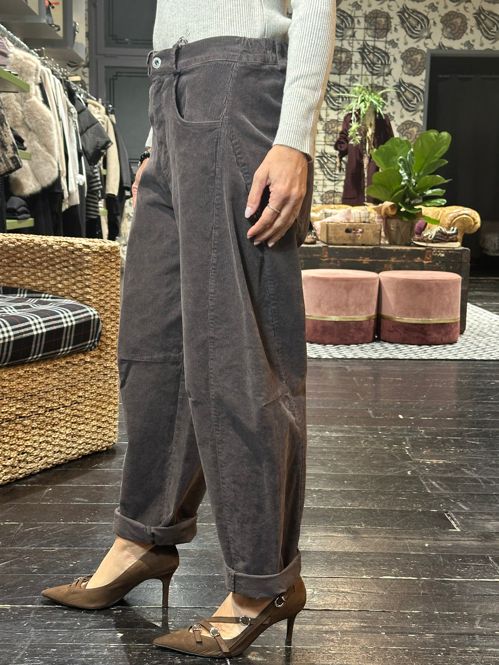 Pantalone Velluto Balloon Moro _ MI.LE. for soku