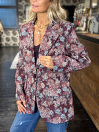 Giacca Floreale Bordeaux _ MI.LE. for soku