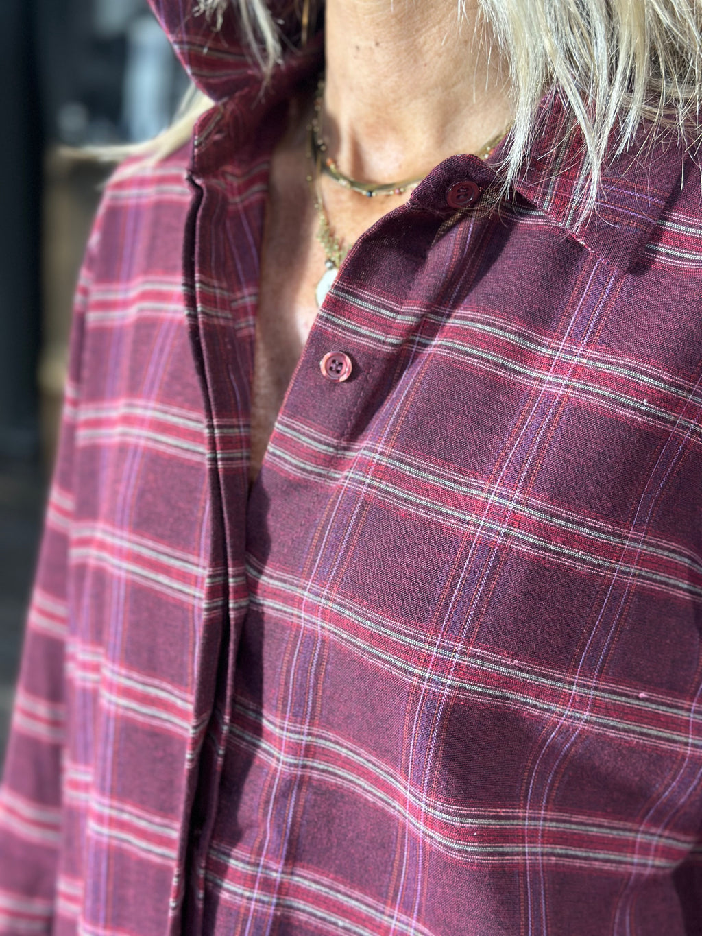 Camicia Check Bordeaux _ MI.LE. for soku