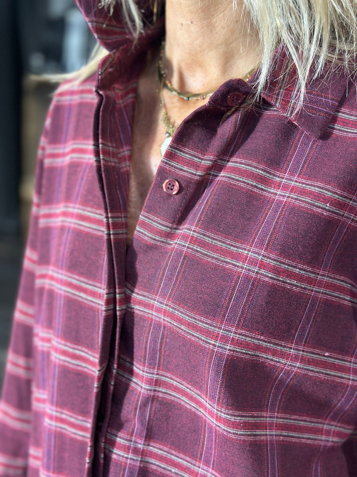 Camicia Check Bordeaux _ MI.LE. for soku