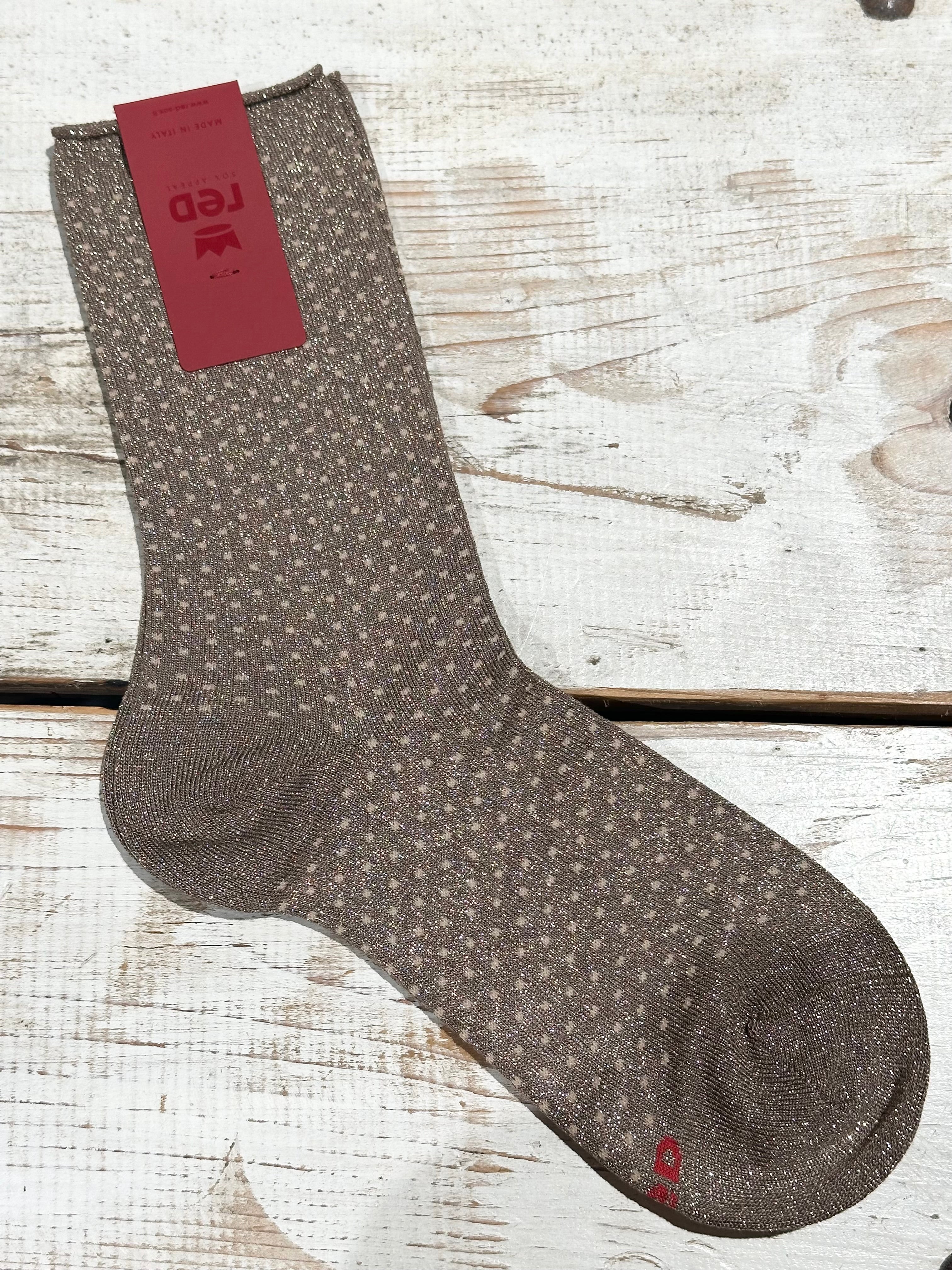 Calzini Pois Castano _ Red