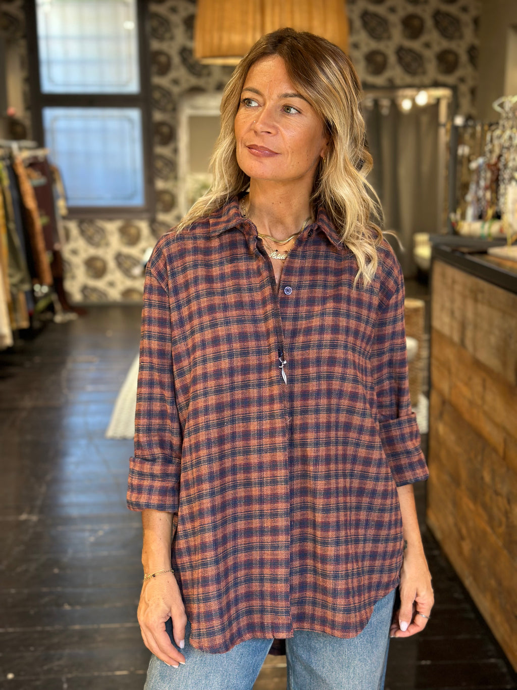 Camicia Check Moro/Bordeaux _ MI.LE. for soku
