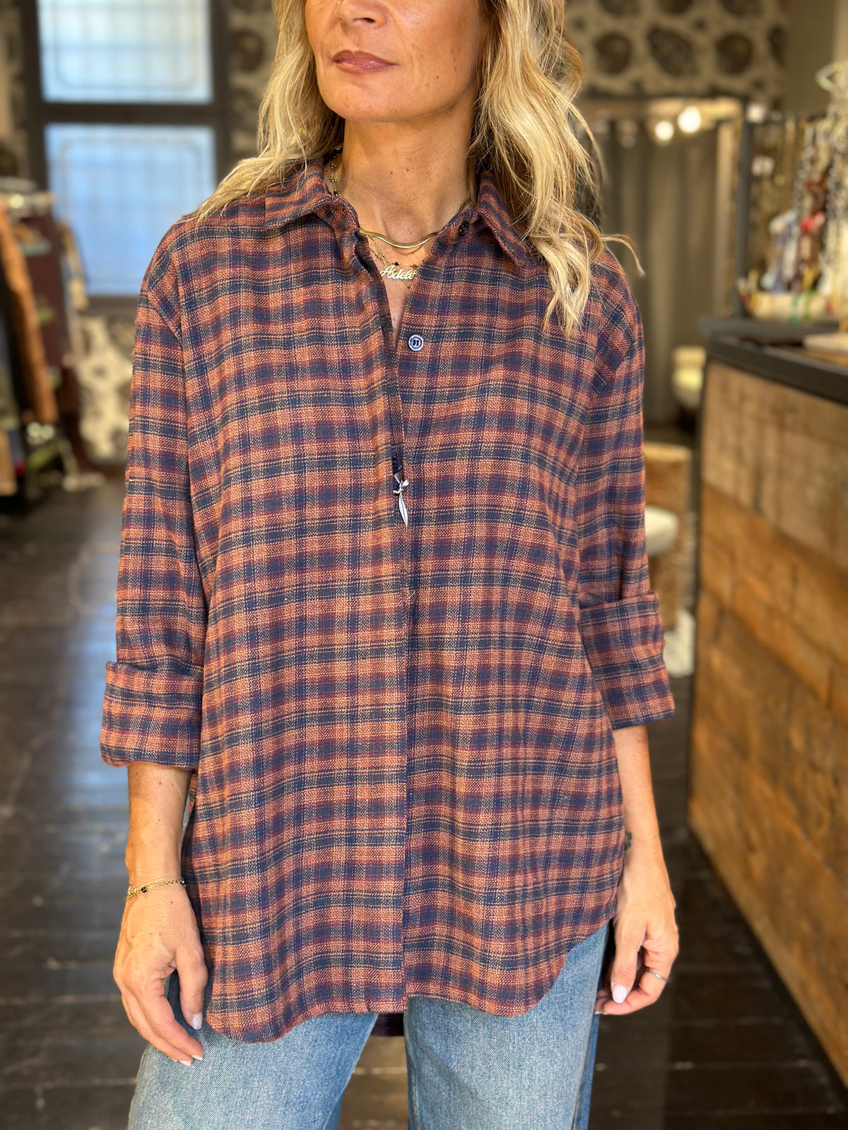 Camicia Check Moro/Bordeaux _ MI.LE. for soku