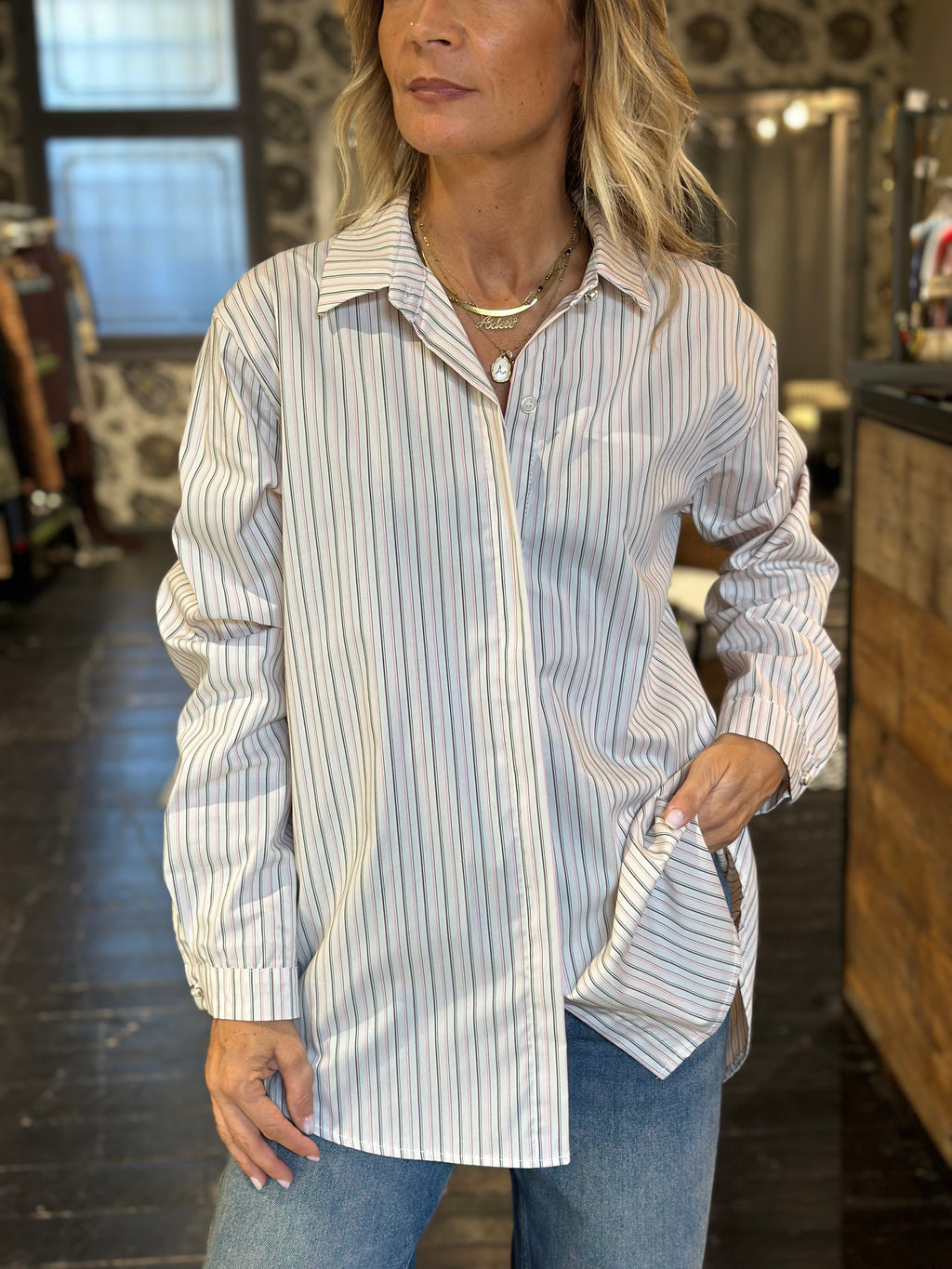 Camicia Riga Moro/Rosa _ MI.LE.for soku