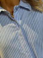 Camicia Celeste Rigata _ MI.LE. for soku