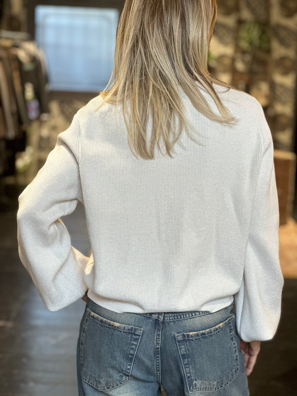Cardigan Panna Bottoni gioiello _ Extyn