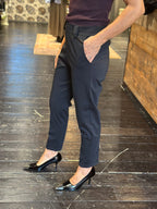 Pantalone sigaretta punto Milano Nero _  Extyn